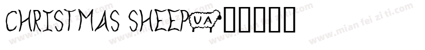 Christmas Sheep字体转换